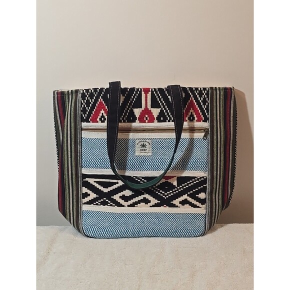 Himalayan Hemp Large Tote Bag 12x14x5 - Picture 1 of 6
